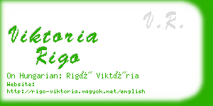 viktoria rigo business card